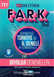 TYT Biyoloji Fark 25x6 Tekrar Ettiren Denemeleri - Kolektif