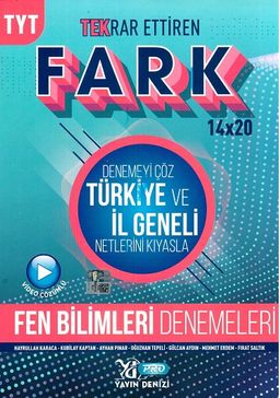 TYT Fen Bilimleri Fark 14x20 Tekrar Ettiren Denemeleri