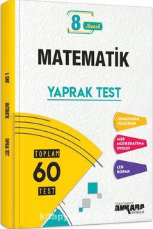 8.Sınıf LGS Matematik Yaprak Testi - Kolektif