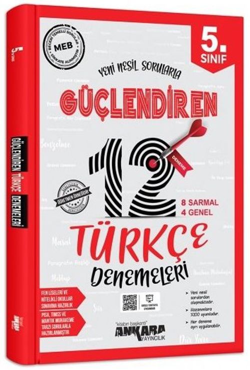 5. Sınıf Güçlendiren 12 Türkçe Denemeleri