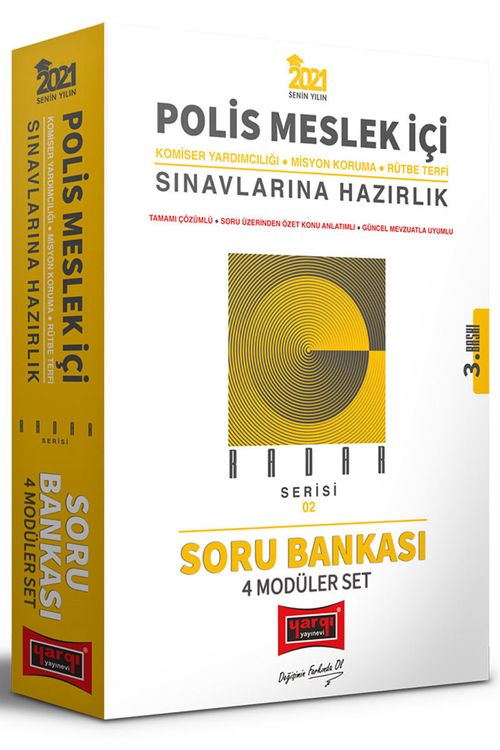 2021 Polis Meslek İçi Sınavlarına Hazırlık Radar Serisi Modüler Soru Bankası Seti 