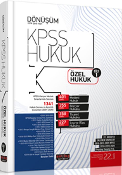 Dönüşüm KPSS A Grubu Özel Hukuk Soru Bankası Cilt 1