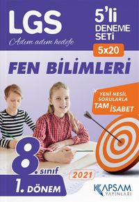 2021 LGS Fen Bilimleri 5'li Deneme Seti (1. Dönem)