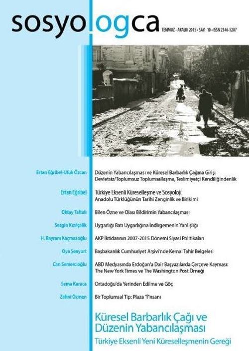 Sosyologca Dergisi Sayı:10 Haziran-Aralık 2015