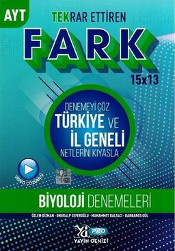 AYT Biyoloji Fark 15x13 Tekrar Ettiren Denemeleri