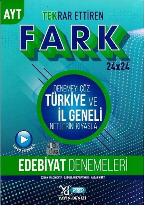 AYT Edebiyat Fark 24x24 Tekrar Ettiren Denemeleri
