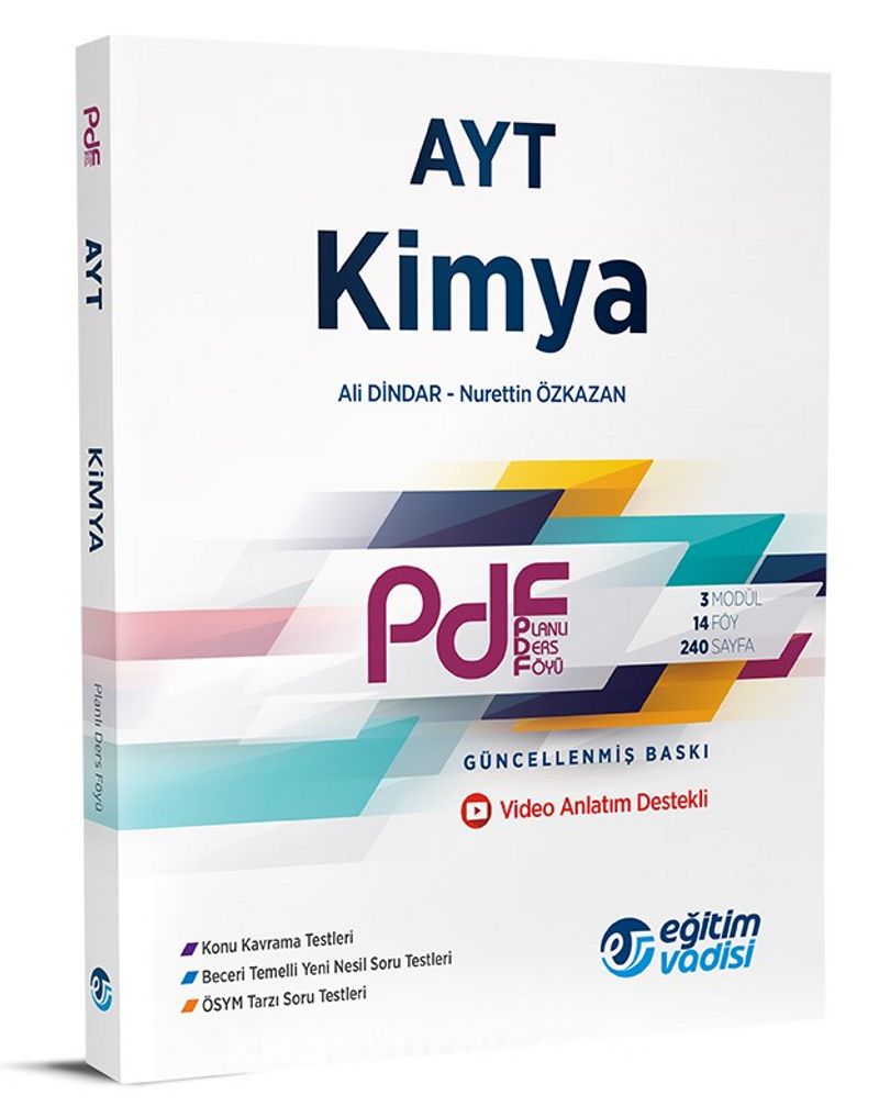 Ayt Kimya Pdf Planli Ders Foyu Ali Dindar Kitapyurdu Com