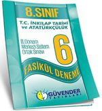 8. Sınıf T.C. İnkılap Tarihi ve Atatürkçülük 2. Dönem Merkezi Sistem Ortak Sınavı 6 Fasikül Deneme