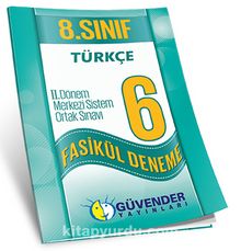 8. Sınıf Türkçe 2. Dönem Merkezi Sistem Ortak Sınavı 6 Fasikül Deneme