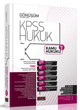 Dönüşüm KPSS A Grubu Kamu Hukuku Soru Bankası Cilt 2 