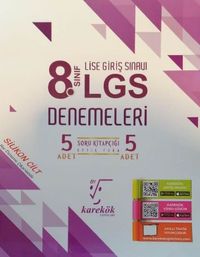 8. Sınıf LGS Denemeleri 5 Adet Soru Kitapçığı 