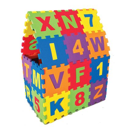 Akar Oyuncak Harf Rakam Puzzle 12 cm 36 Prç(91020)