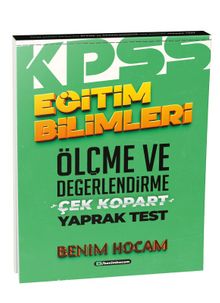 2021 KPSS Eğitim Bilimleri Ölçme ve Değerlendirme Çek Kopart Yaprak Test - Kolektif