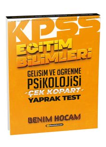 2021 KPSS Eğitim Bilimleri Gelişim ve Öğrenme Psikolojisi Çek Kopart Yaprak Test - Kolektif