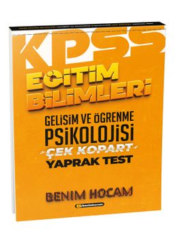 2021 KPSS Eğitim Bilimleri Gelişim ve Öğrenme Psikolojisi Çek Kopart Yaprak Test