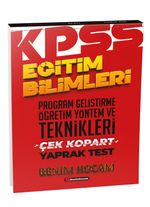 2021 Eğitim Bilimleri Program Geliştirme - Öğretim Yöntem ve Teknikleri Çek Kopart Yaprak Test