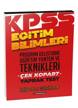 2021 Eğitim Bilimleri Program Geliştirme - Öğretim Yöntem ve Teknikleri Çek Kopart Yaprak Test