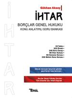 İhtar & Borçlar Genel Hukuku Konu Anlatımlı Soru Bankası