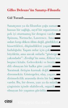 Gilles Deleuze'ün Sanatçı-Filozofu - Gül Özturanlı