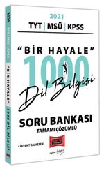 2021 TYT MSÜ KPSS Bir Hayale 1000 Dil Bilgisi Soru Bankası Tamamı Çözümlü