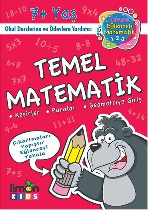 İlk Okul Eğlenceli Matematik Çıkartmalı Temel Matematik 