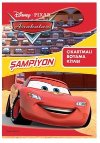 Disney Pixar Arabalar Şampiyon Çıkartmalı Boyama Kitabı