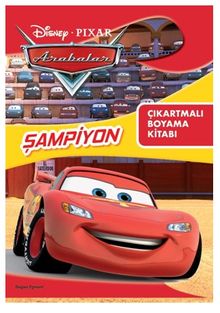 Disney Pixar Arabalar Şampiyon Çıkartmalı Boyama Kitabı