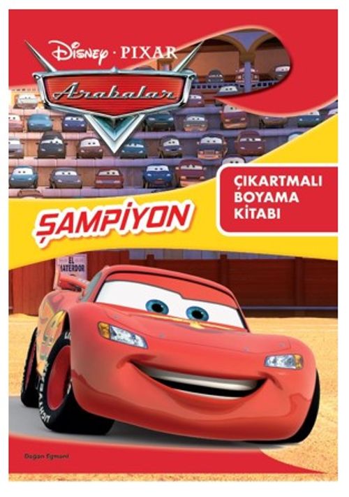 Disney Pixar Arabalar Şampiyon Çıkartmalı Boyama Kitabı