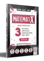 KPSS ALES DGS MatematiX Soru Fasikülleri 3 