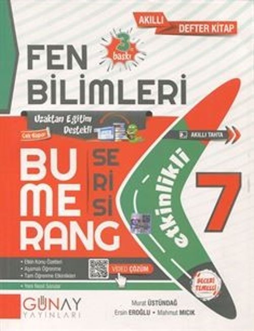 Bumerang Serisi - 7. Sınıf Etkinlikli Fen Bilimleri Soru Bankası