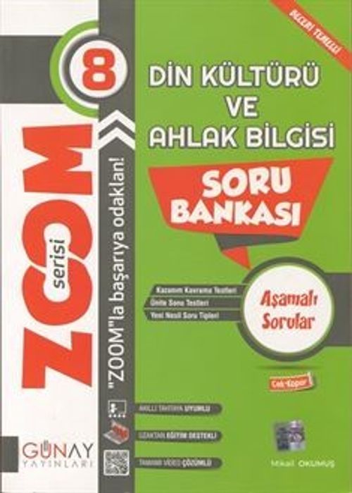 Zoom Serisi - 8. Sınıf Din Kültürü ve Ahlak Bilgisi Soru Bankası