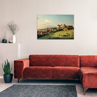 Bellotto, Bernardo View of Pirna from the Sonnenstein Castle Ahşap Puzzle Poster 104 Parça (PP-002-C)