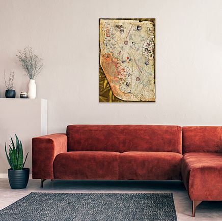 Piri Reis Haritası Ahşap Puzzle Poster 104 Parça (PP-010-C)