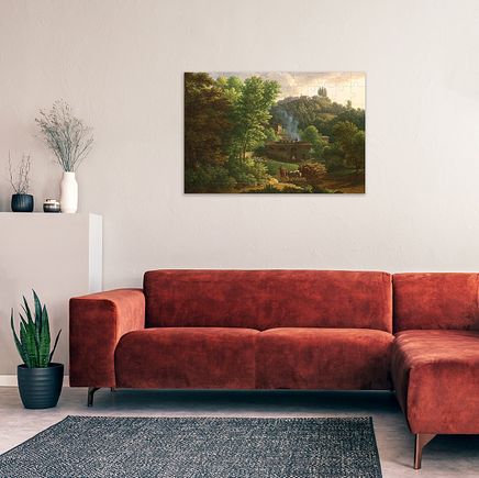 François-Xavier Fabre - Italian Landscape Ahşap Puzzle Poster 104 Parça (PP-014-C)