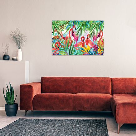 Pembe Kuğular Ahşap Puzzle Poster 104 Parça (PP-016-C)