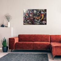 Joachim Beuckelaer - The Four Elements Water Ahşap Puzzle Poster 104 Parça (PP-019-C)