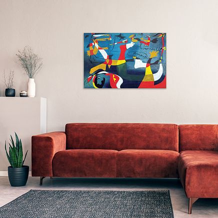 Joan Miró - Hirondelle Amour Ahşap Puzzle Poster 104 Parça (PP-020-C)