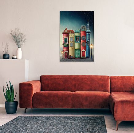 Fantastik Kitap Evler Ahşap Puzzle Poster 104 Parça (PP-023-C)