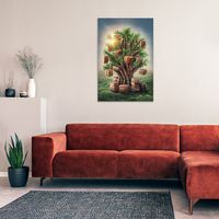 Kitap Ağacı Ahşap Puzzle Poster 104 Parça (PP-024-C)