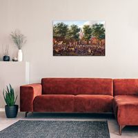 Paulus Constantijn La Fargue - The Grote Markt at The Hague Ahşap Puzzle Poster 104 Parça (PP-038-C)