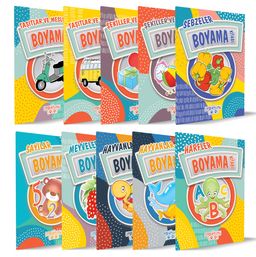 Boyama Kitapları Seti (10 Kitap)