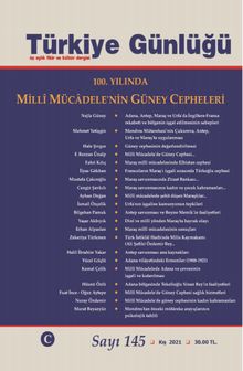 Türkiye Günlüğü Üç Aylık Fikir ve Kültür Dergisi Sayı:145 Kış 2021