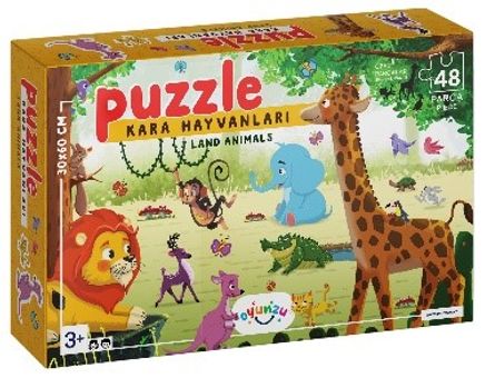 Kara Hayvanları Puzzle (Okul Öncesi)