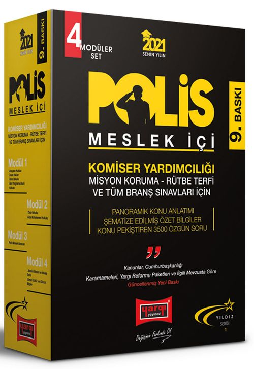 2021 Polis Meslek İçi Komiser Yardımcılığı Modüler Set