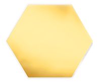 Full Frame Duvar Sanatları - Altıgen Pleksi Altın Ayna (FF-DS083)