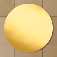 Full Frame Duvar Sanatları - Daire Pleksi Altın Ayna (FF-DS086)