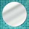 Full Frame Duvar Sanatları - Daire Pleksi Gümüş Ayna (FF-DS085)