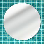 Full Frame Duvar Sanatları - Daire Pleksi Gümüş Ayna (FF-DS085)