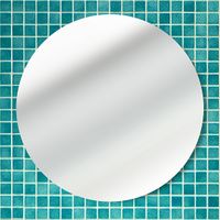 Full Frame Duvar Sanatları - Daire Pleksi Gümüş Ayna (FF-DS085)