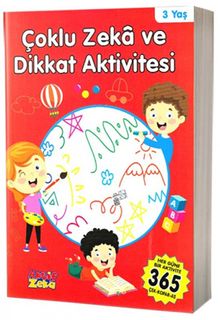 Çoklu Zeka ve Dikkat Aktivitesi 3 Yaş - Kırmızı Kitap
